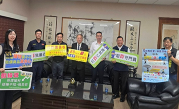 ▲仁武分局長宣導校園安全