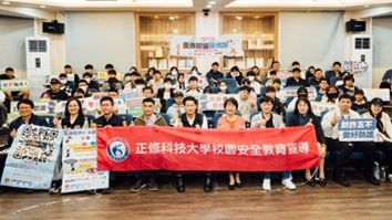▲仁武分局長宣導校園安全