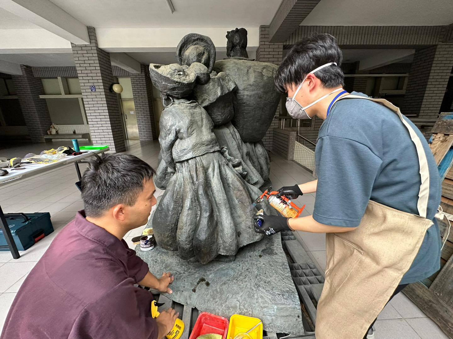 正修科大文物修護功夫了得 橫濱美術大學師生前來見習