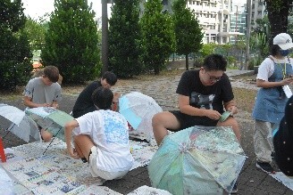 「傘不住的創意」 雨傘塗鴉