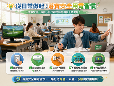 從插頭開始的永續：正修科大實踐安全用電與節能校園行動圖片